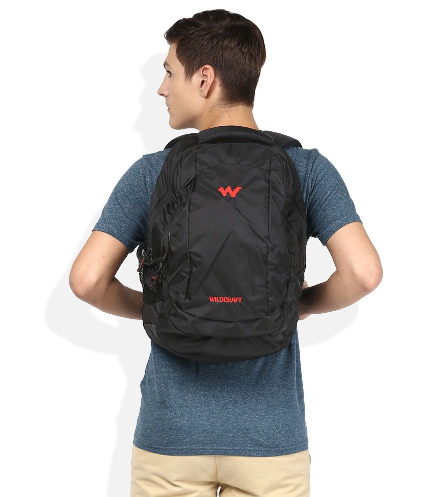 wildcraft laptop bag black