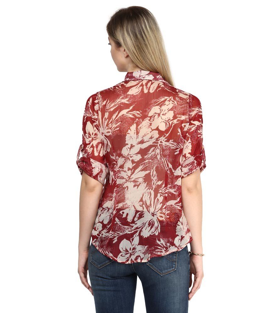 Buy Ly2 Maroon Polyester Shirts Online At Best Prices In India Snapdeal 2201