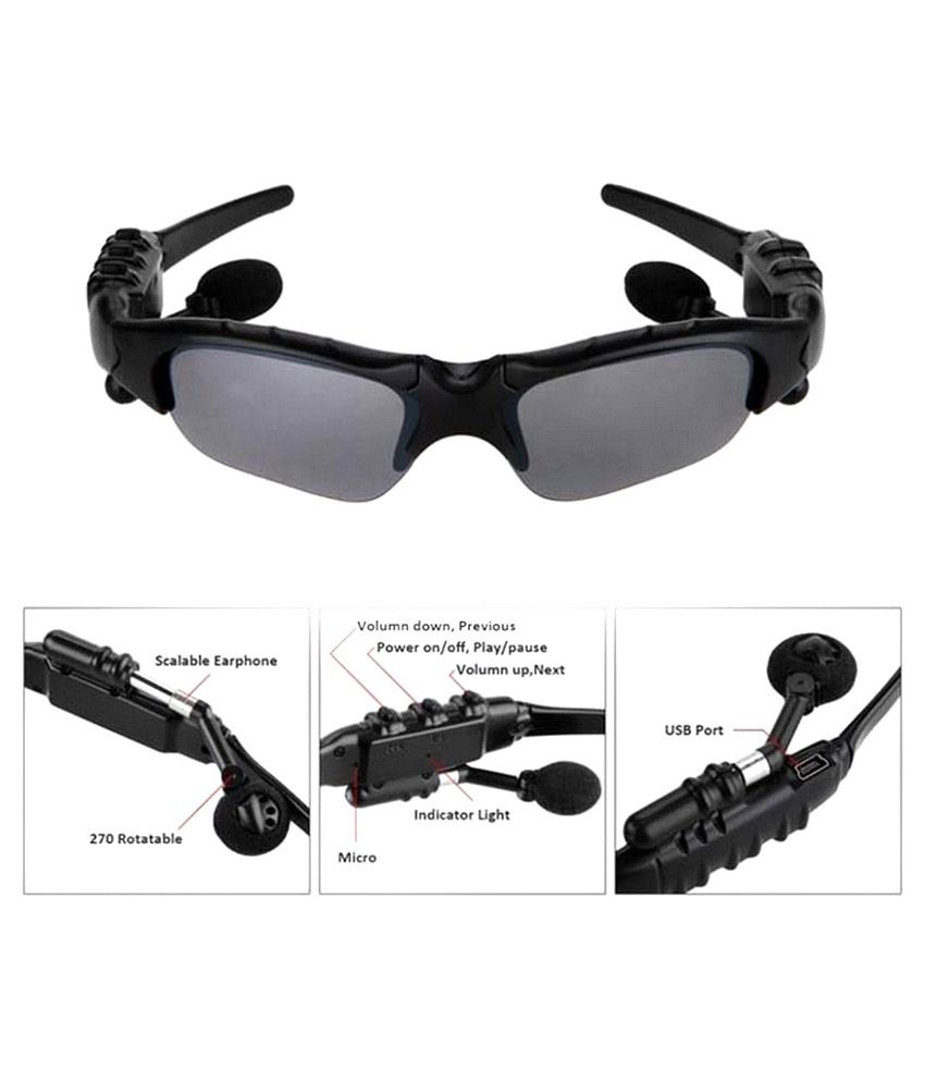 Crocon Cc5503 Mp3 Player Sunglasses With Micblack Buy Crocon Cc5503