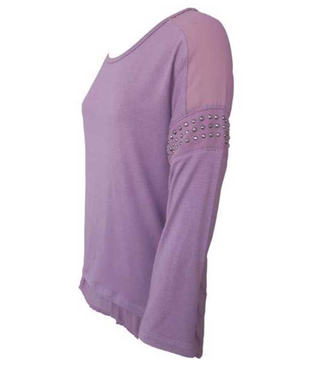 purple tops womens