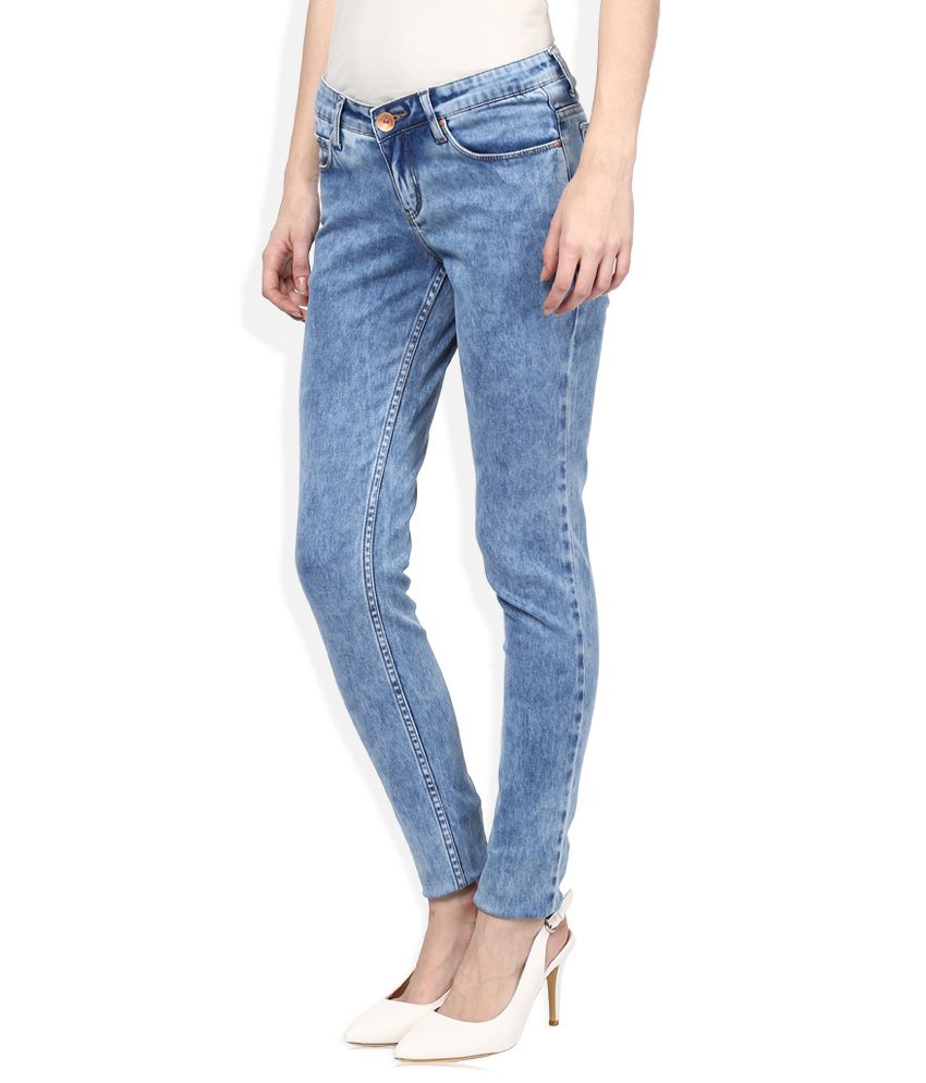 Vibe Blue Slim Fit Jeans - Buy Vibe Blue Slim Fit Jeans Online at Best ...