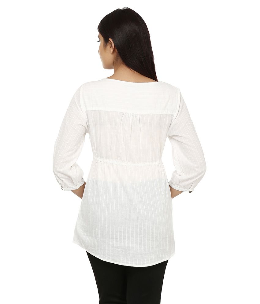 India Inc White Cotton Tops Buy India Inc White Cotton Tops Online at