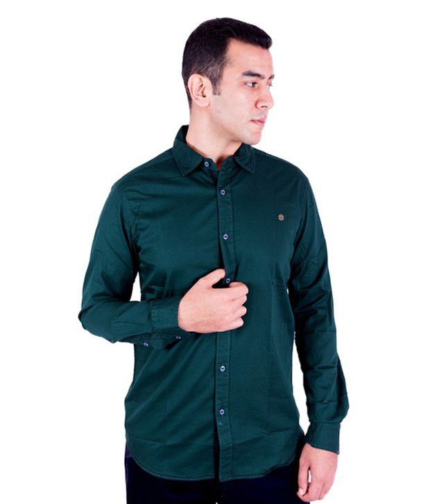 Rass Infra Services Green Formal Shirt - Buy Rass Infra Services Green ...