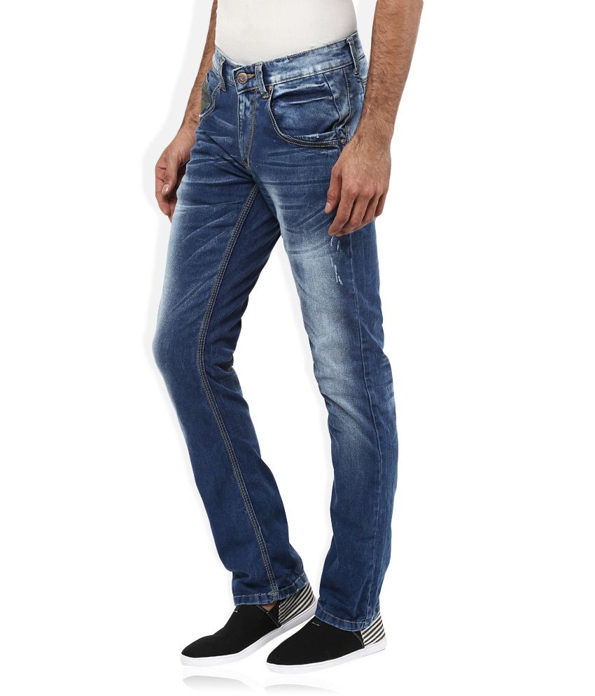 spykar regular men blue jeans