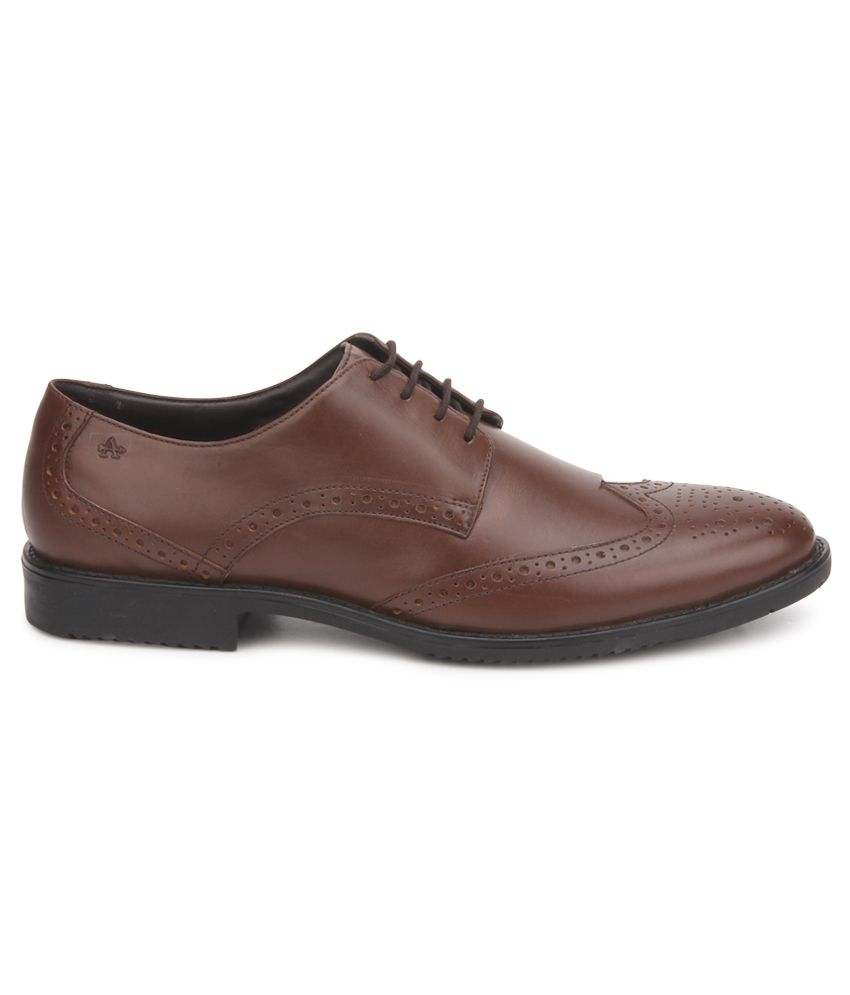 Arrow Brown Brogue Genuine Leather Formal Shoes Price in India- Buy ...