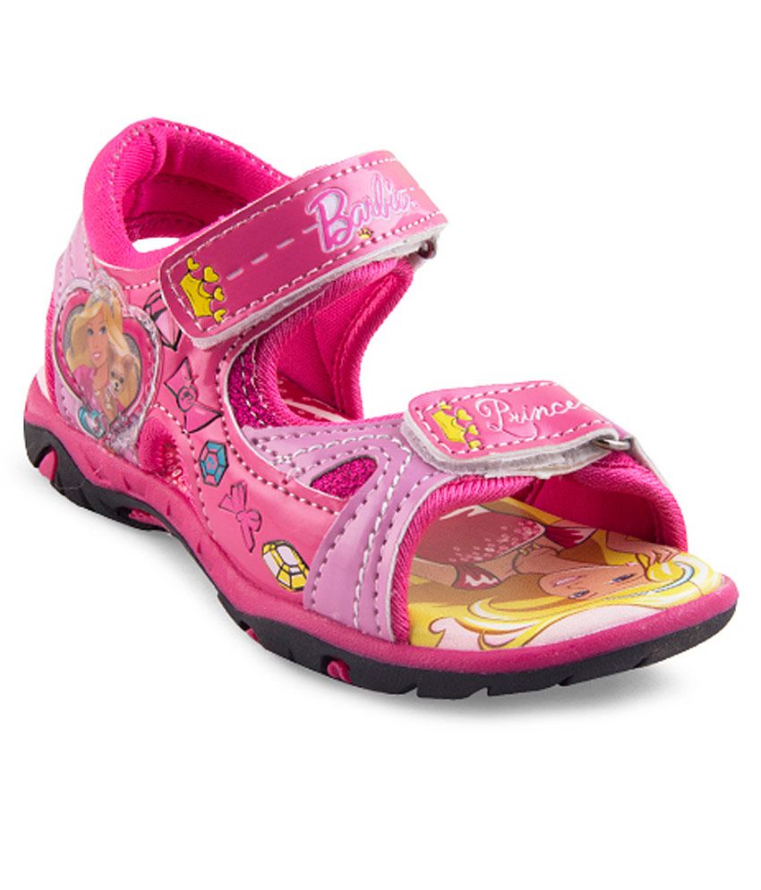  Barbie  Magenta Floater Sandals  For Kids Price in India 