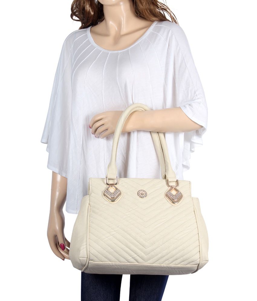 beige shoulder purse