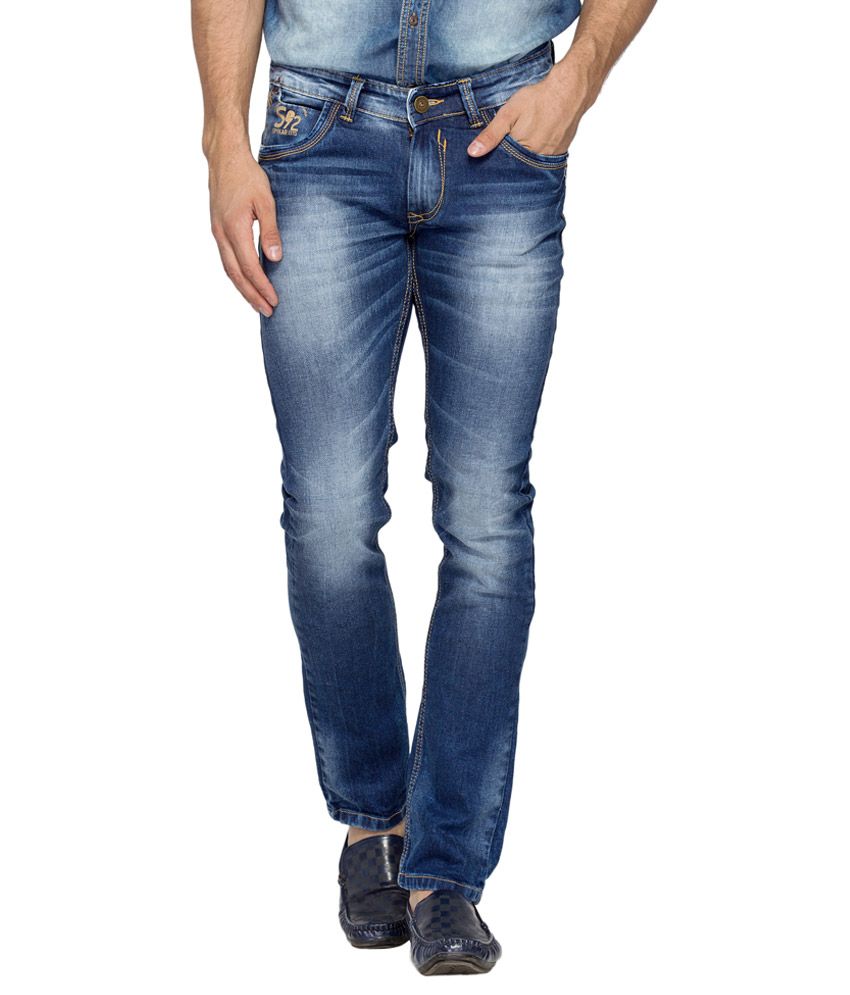 Spykar Blue Skinny Fit Jeans - Buy Spykar Blue Skinny Fit Jeans Online ...