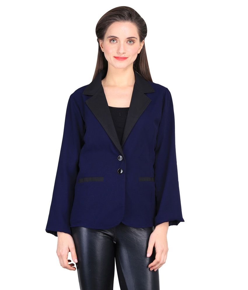 Buy Sierra Navy Polyester Blend Blazers Online at Best Prices in India ...