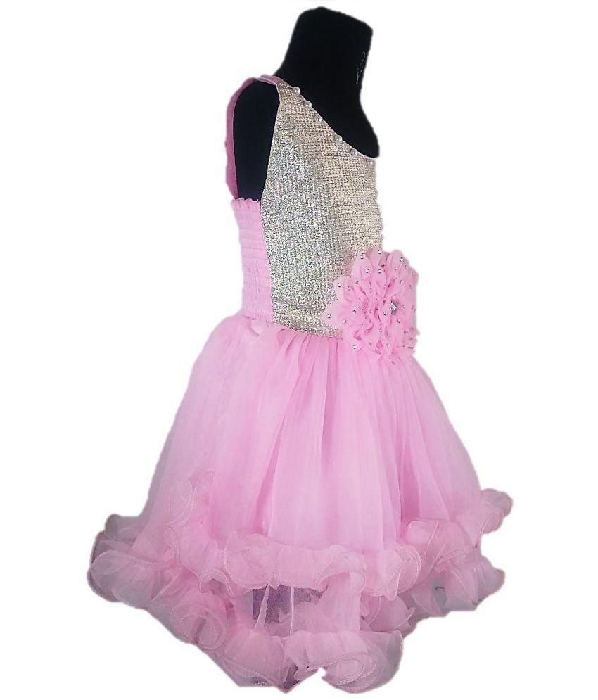 pink net frock