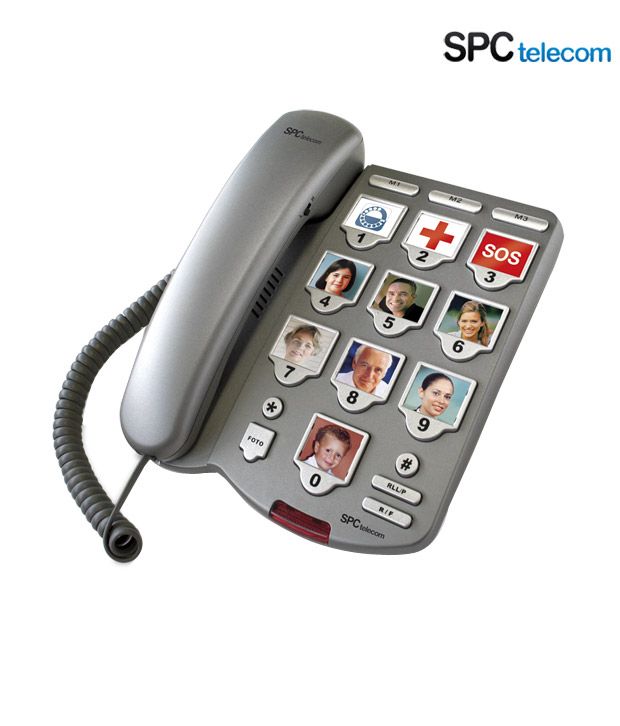 Buy SPC 3283 Corded Landline Phone (Grey) Online at Best Price in India Snapdeal