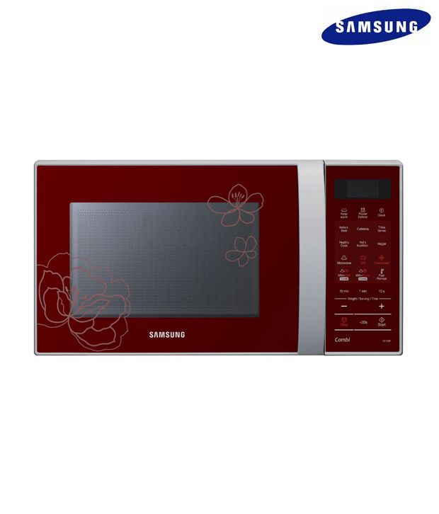 Samsung CE73JDPR/XTL Convection 21 Ltr Microwave Oven Red Pattern