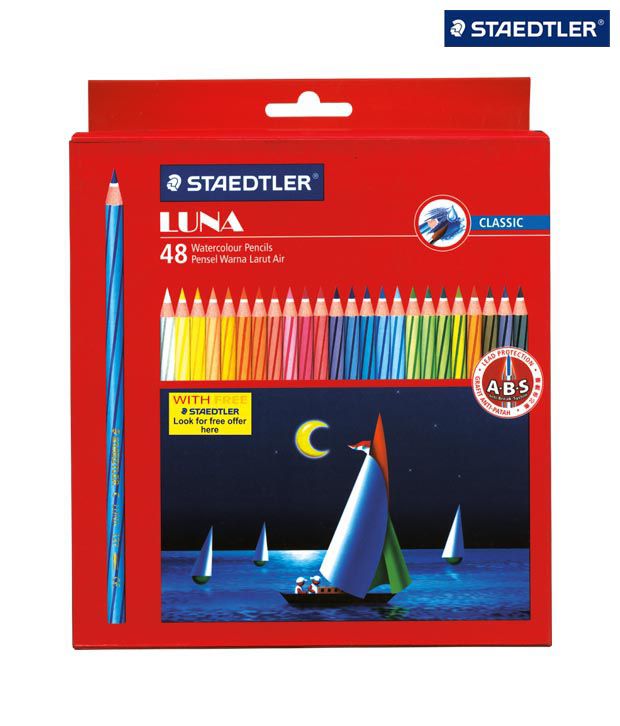  STAEDTLER  Luna  ABS Water Color  Pencils  Box of 48 Colors  