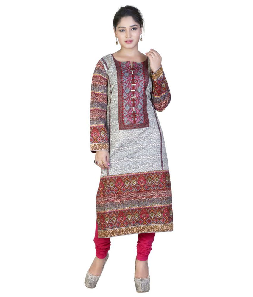 Sk Cotton Kurtis Multicolor Cotton Kurti - Buy Sk Cotton Kurtis ...