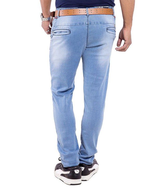 Urban Faith Blue Regular Fit Jeans 