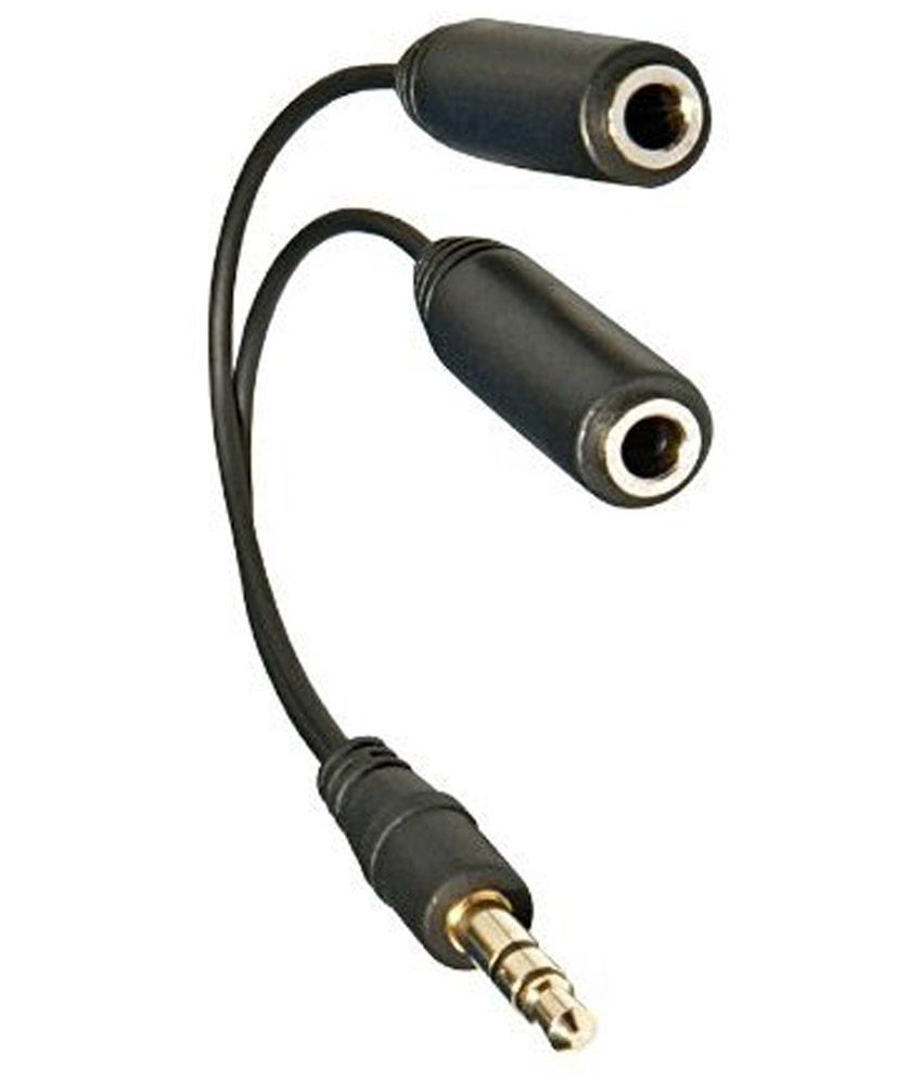 iConnect World Y Splitter Audio Aux Cable 3.5MM Jack Headphone Earphone