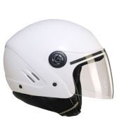 Stallion Open Face Helmet - White