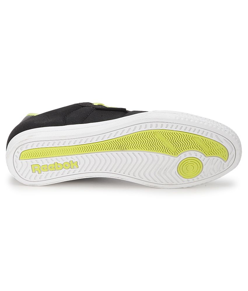 reebok black canvas shoes