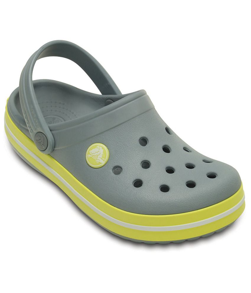  Crocs  Roomy Fit Gray  Clogs For Kids Price in India Buy 