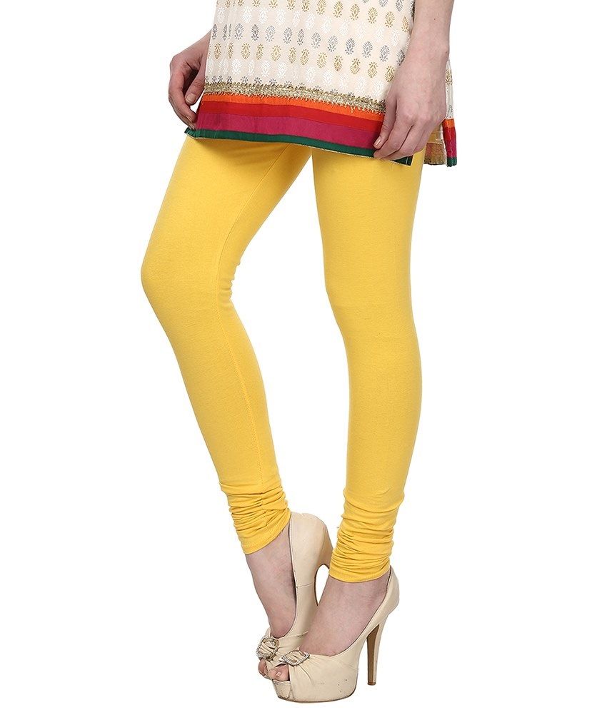 yellow leggings with pockets