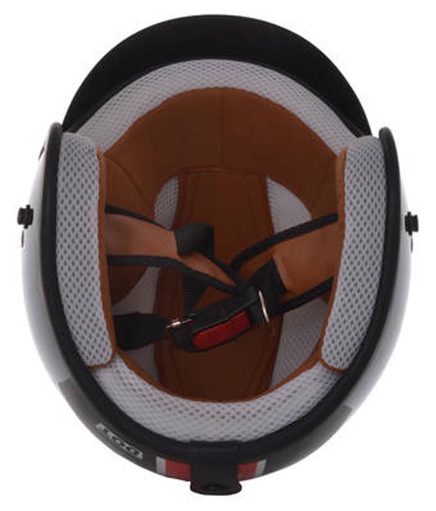 THH Half Face Fh 356 Black And Red Star Matt Helmet Buy THH Half