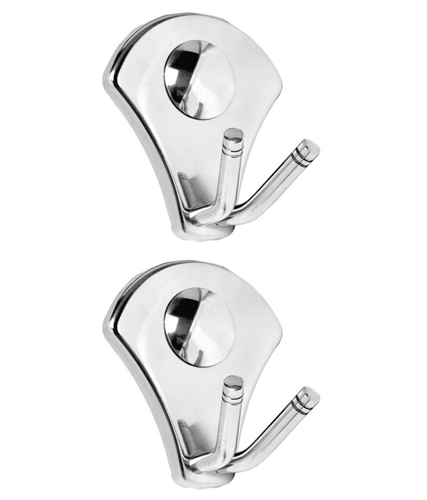     			Doyours Stainless Steel Glossy Robe Hook - Set Of 2