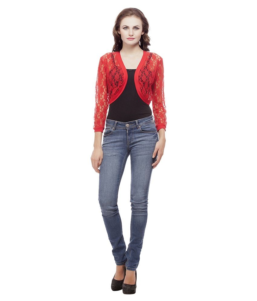 Buy Peptrends Red Nylon Shrugs Online at Best Prices in India Snapdeal