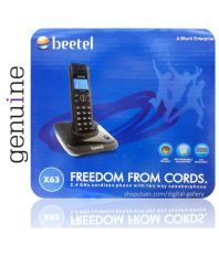 Beetel X66 Cordless Landline Phone ( Black )