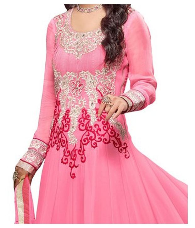 chiffon anarkali suits