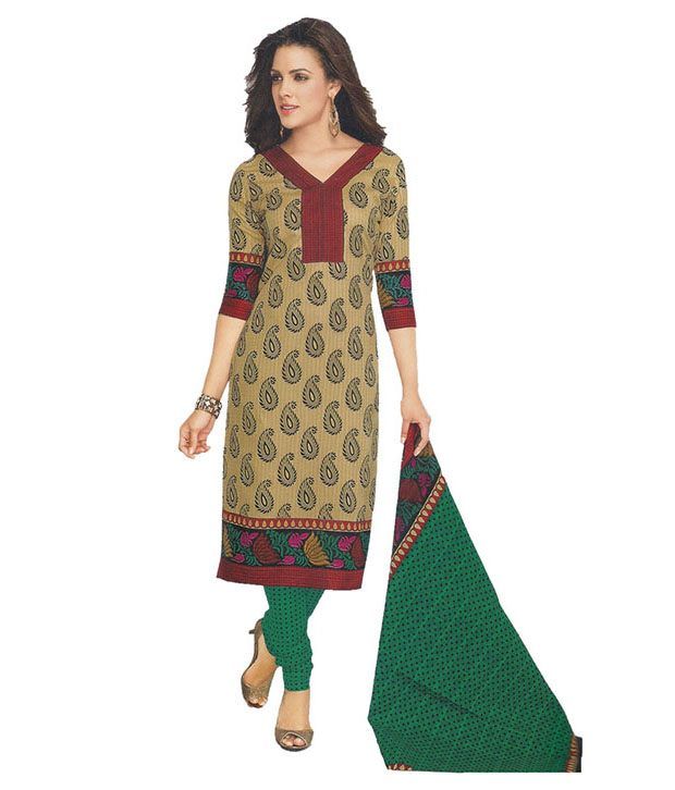 unstitched cotton dress material online