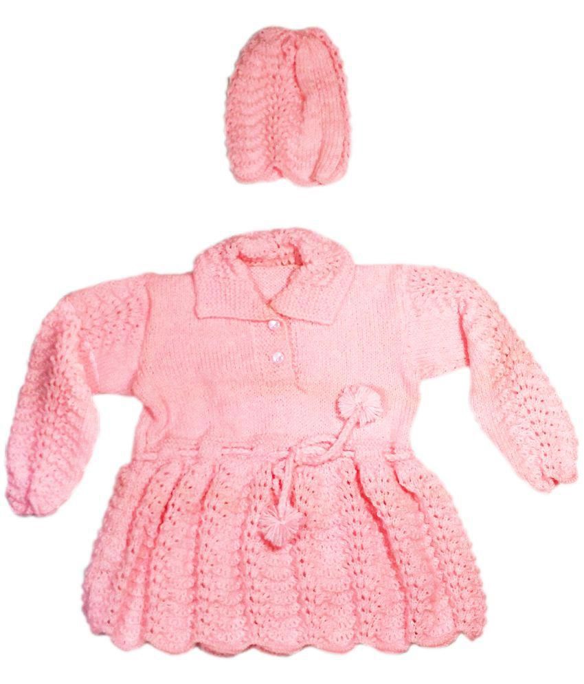 knitted frocks for baby