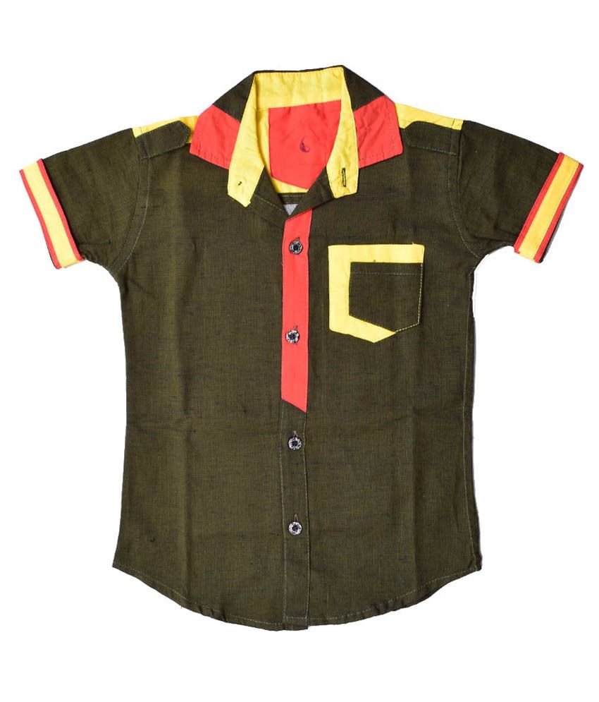     			British Terminal Multicolour Printed & Patch Work Shirt