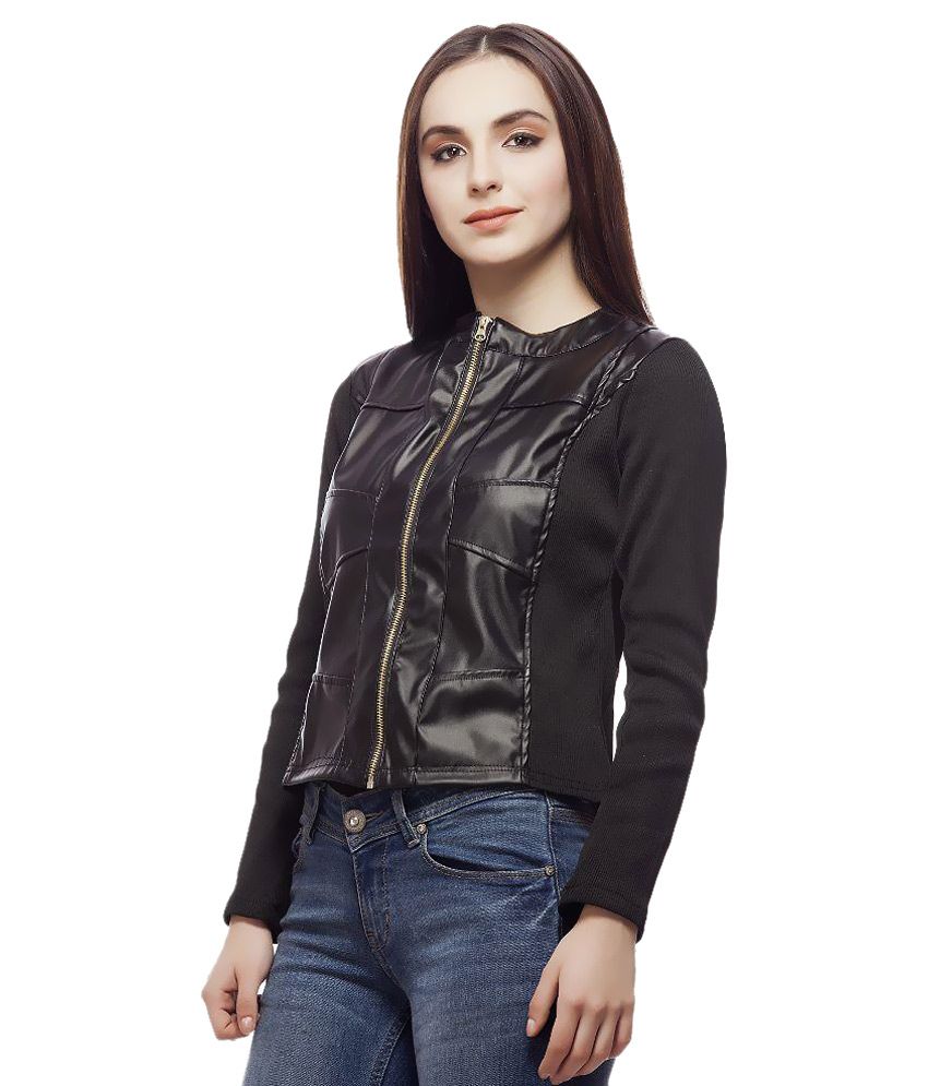 Buy Clo Clu Black Leather Jackets Online at Best Prices in India - Snapdeal