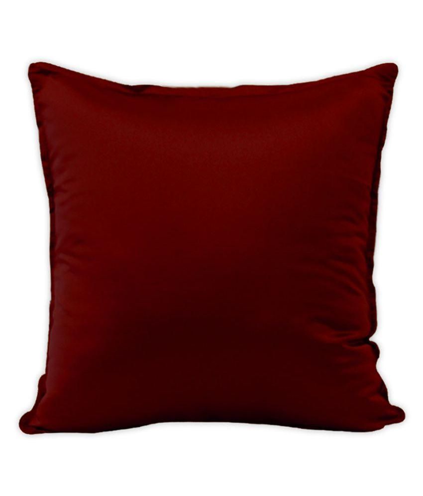 Story Home Red Polyester Plain Cushion Cover Set of 5 Buy Online