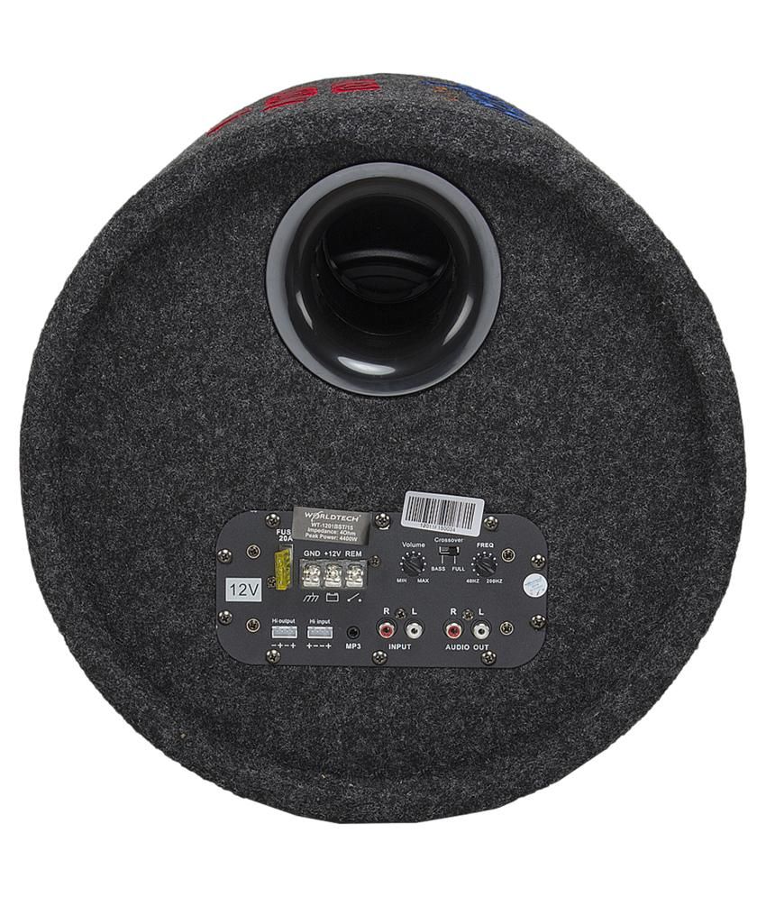Worldtech Bass Tube With Inbuilt Amplifier Black Buy Worldtech Bass