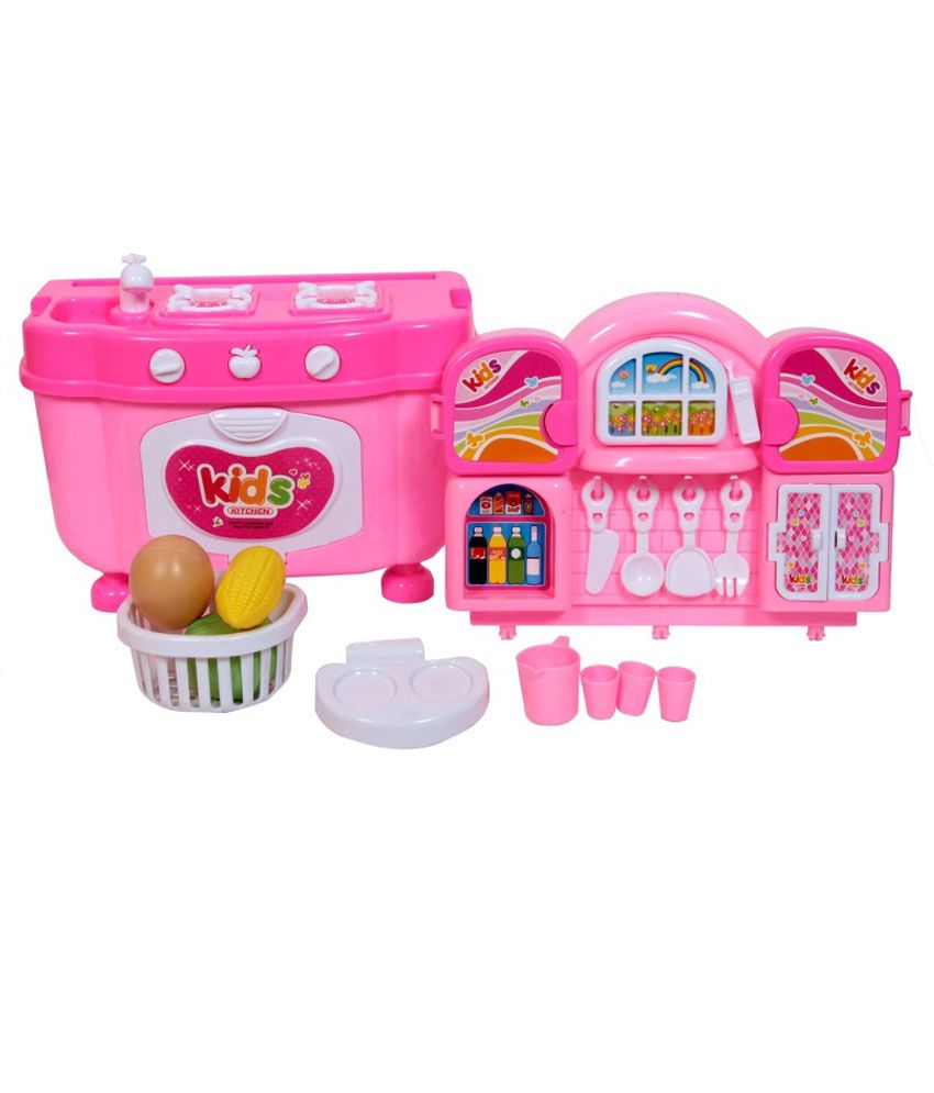 pink retro toy kitchen