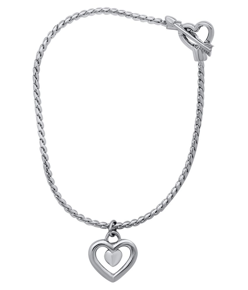 Mahi Silver Alloy Charm Bracelet: Buy Mahi Silver Alloy Charm Bracelet ...