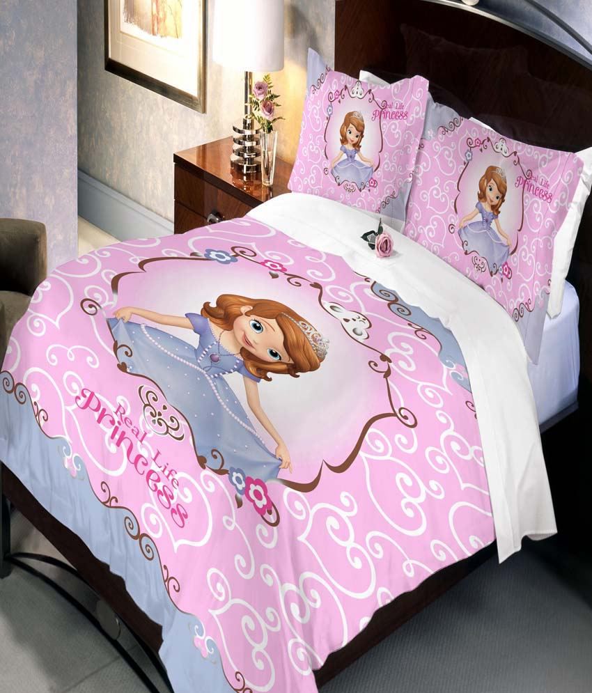 Uber Urban Disney Sofia Blossom Cartoon Cotton Double Kids Bedsheet With 2  Pillow Covers - Multicolor: Buy Uber Urban Disney Sofia Blossom Cartoon  Cotton Double Kids Bedsheet With 2 Pillow Covers -