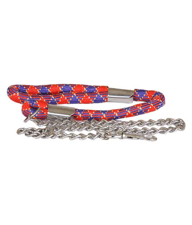     			Pet Club51 Red Stainless Steel Dog Chain With Padding