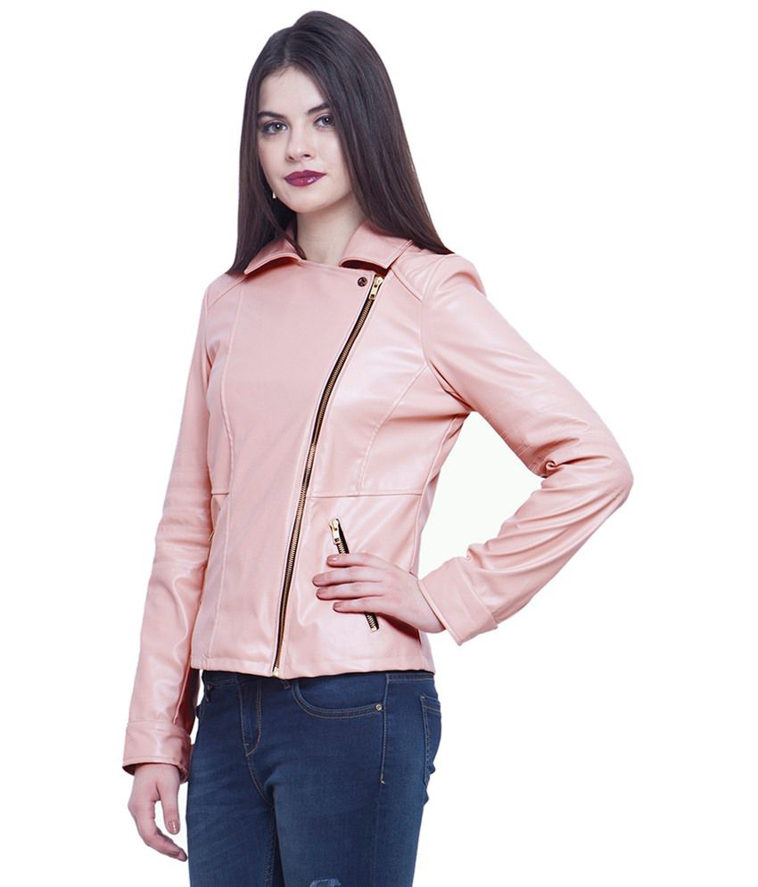 Buy Faballey Pink Leather Jackets Online at Best Prices in India - Snapdeal