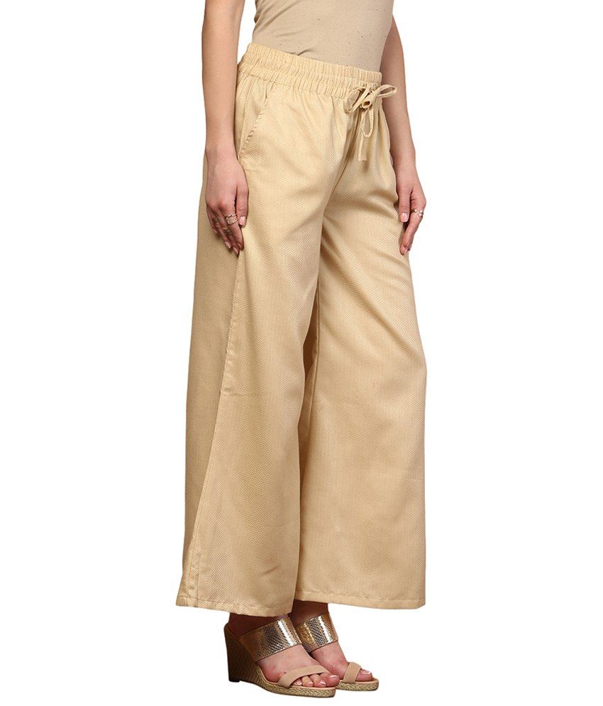 beige palazzo pants