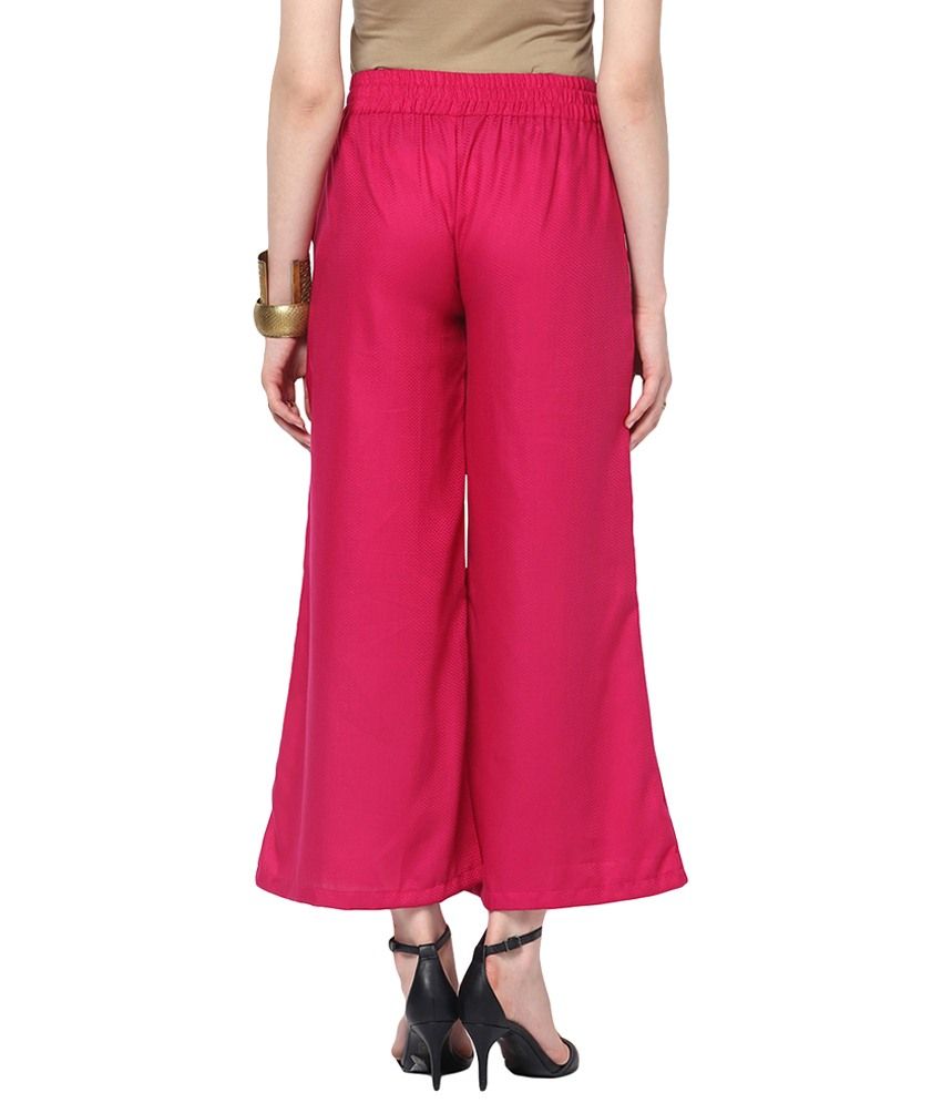 dark pink palazzo pants