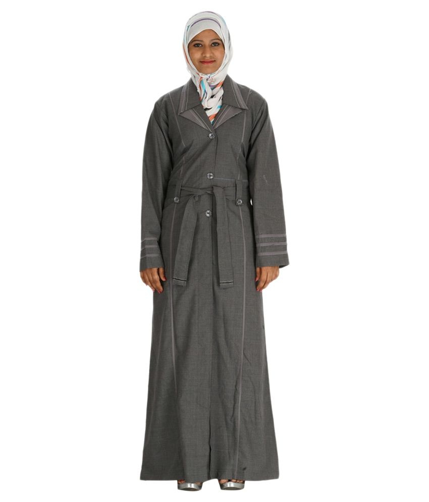shopinmuslim Grey MOnto Burqa Price in 