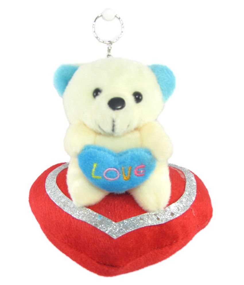     			Tickles Red Tiny Cute Teddy Sitting On Heart Stuffed Soft Plush Animal Toy for Kids 11 cm