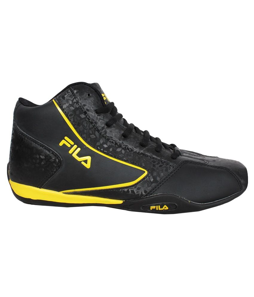 fila black canvas shoes