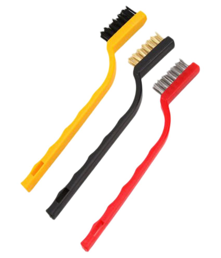     			Aadya Multicolor Mini Wire Brush Set,Cleaning Tool Kit - Set of 3