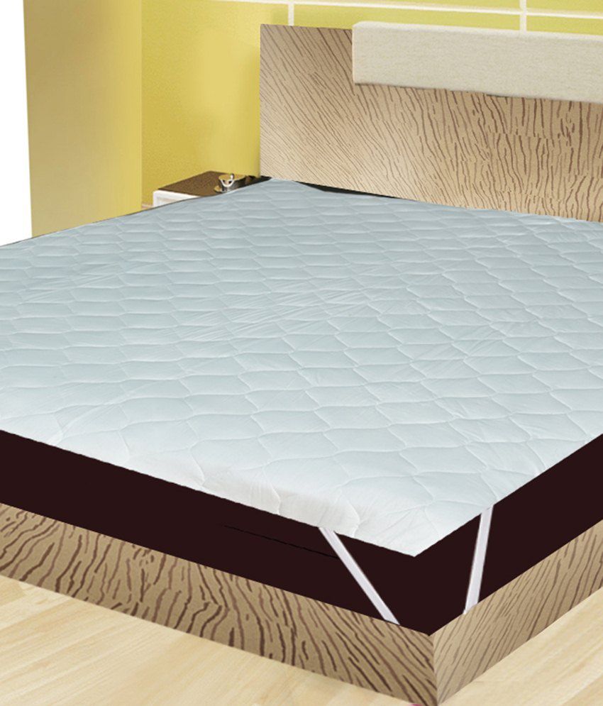     			India Furnish waterproof quilted mattress protector White Cotton Mattress Protector
