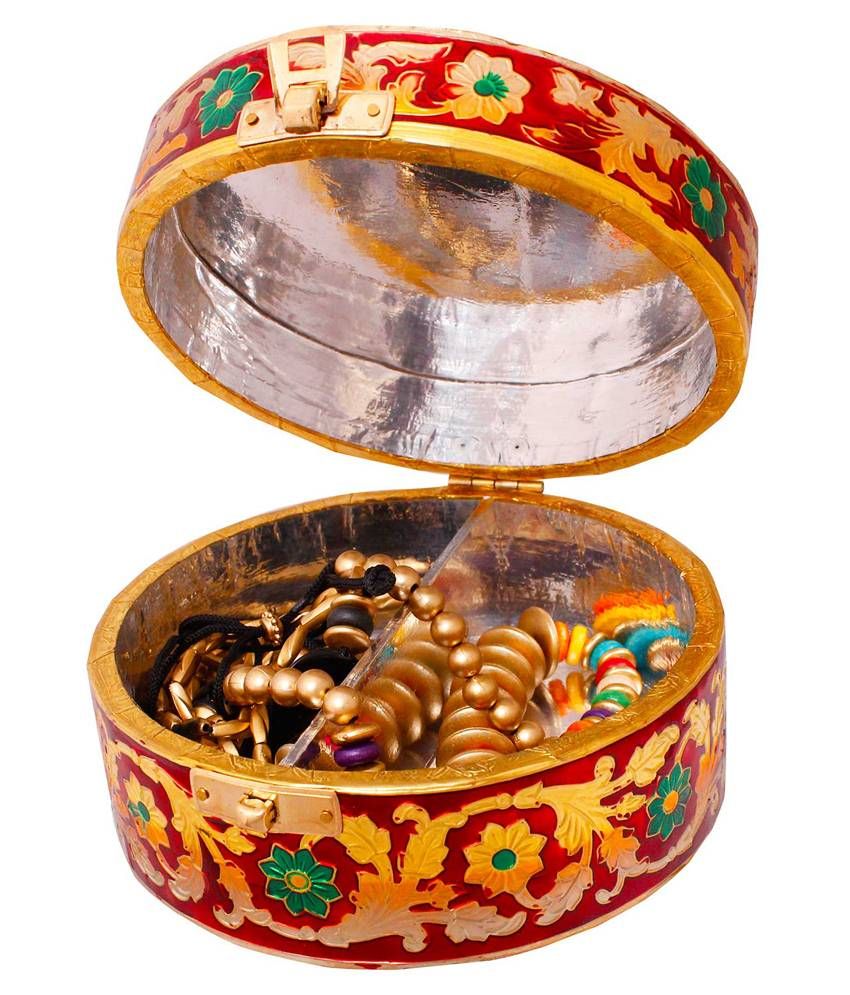 White Metal Round Jewellery Box Buy White Metal Round Jewellery Box
