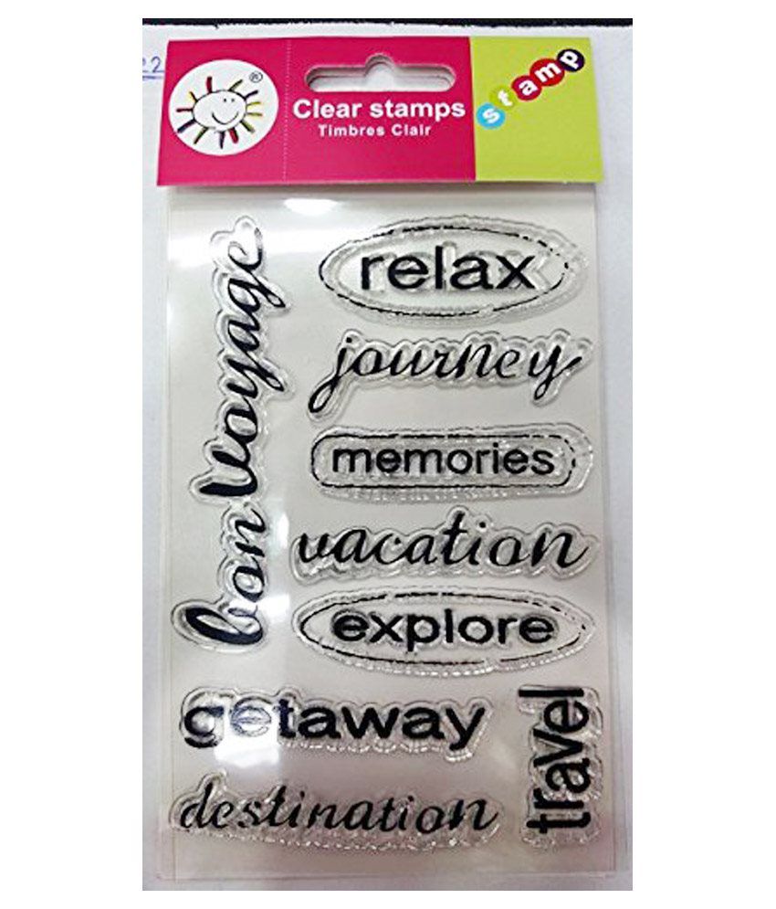     			VARDHMAN Silicon Clear Stamp RELAX Design Used for Art & Craft, Block Painting etc.