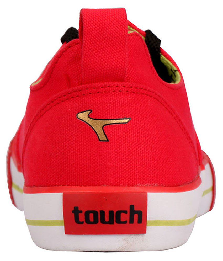 lakhani touch red shoes
